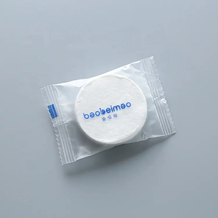 Serviettes compressées douces en coton magique pour le visage et la main personnalisées bon marché Serviette compressée de voyage jetable portable
