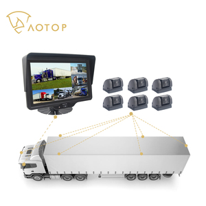 Full Touch Screen 10.1&quot; LCD IPS Car <strong>Monitor</strong> Split View 6CH Camera Video Signal <strong>Input</strong> DVR Rear View <strong>Monitor</strong> for Truck Heavy Duty - Product Image 2