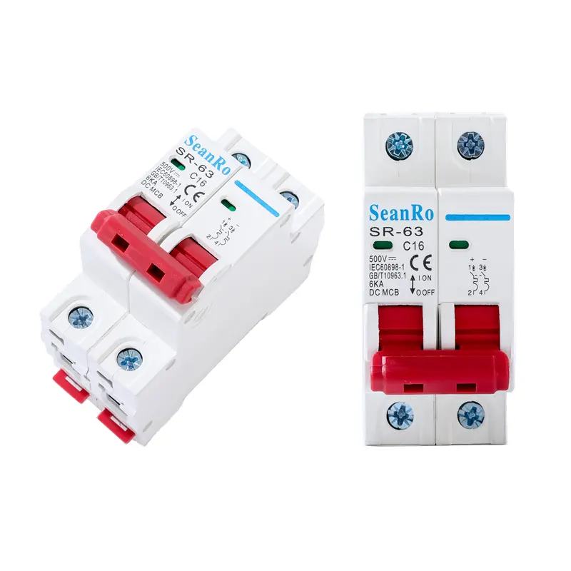 Seanro disjuntores, 1 2 3 4 p interruptor principal disjuntor elétrico automático dc mcb 32 10 amp miniatura disjuntores