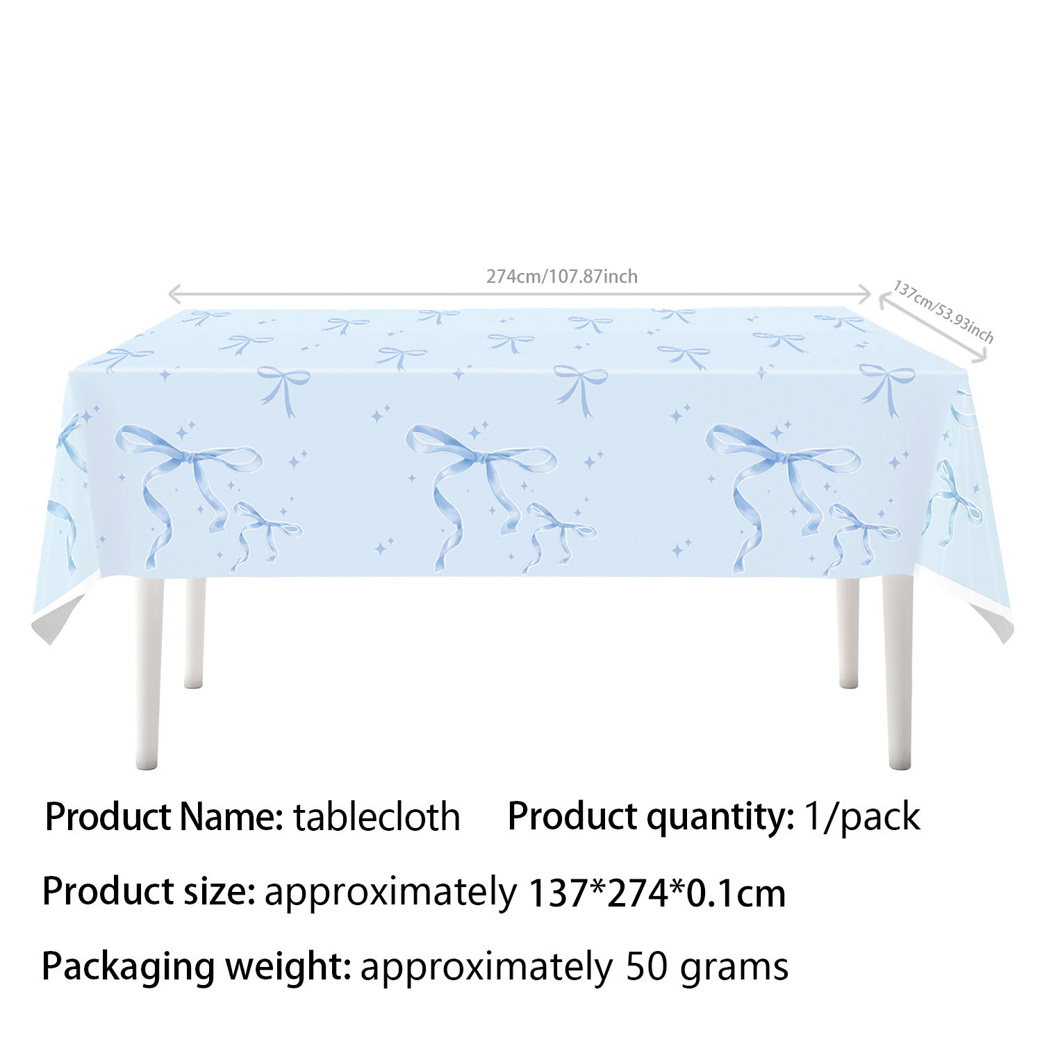 Nappe 1p-bow 137*274cm
