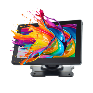 7-Inch IP67 Waterproof Anti-Static Touch Screen TFT LCD <strong>Monitor</strong> -Sunlight Readable HD 2CH CVBS <strong>Input</strong> 9-36V for Truck Dash Camera - Product Image 1