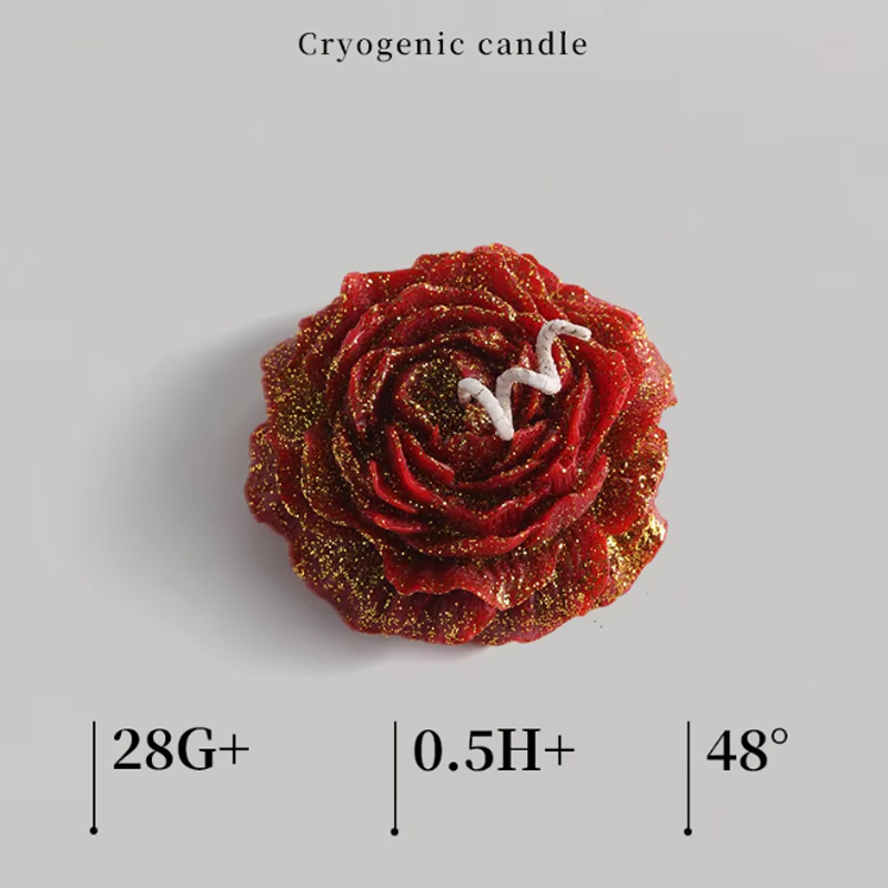 Rose de minuit dorée (rouge)