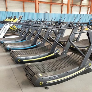 Macchina da corsa autogenerante per palestra di fabbrica macchina da corsa d'assalto air runner non motorizzata tapis roulant curvo commerciale con resistenza - Product Image 1