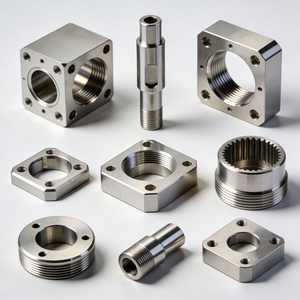 บริการงานกลึงและกัดซีเอ็นซีความแม่นยำสูง งานต้นแบบรวดเร็ว ชิ้นส่วนโลหะกลึงซีเอ็นซี - Product Image 1