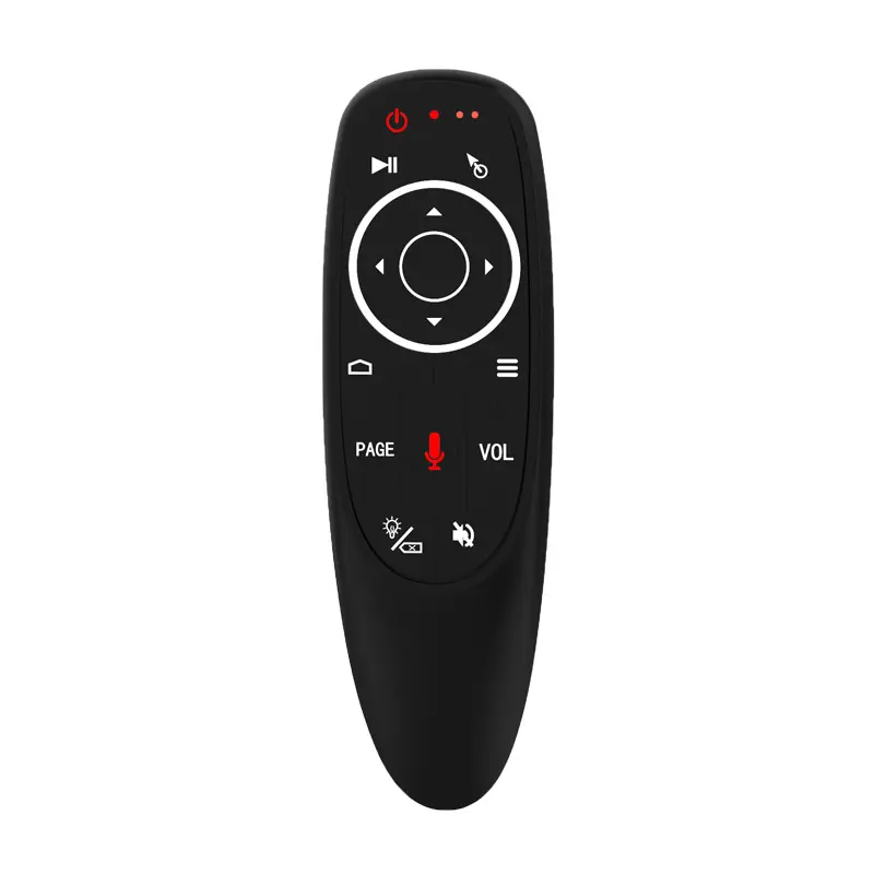 Mouse Keyboard Nirkabel G10, Tetikus Keyboard Nirkabel Backlit 2.4G dengan Asisten Gg Suara untuk TV Box Android G10 Remot Kontrol