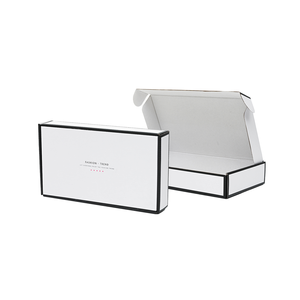 定制设计标志瓦楞纸箱黑色纸箱普通硬纸板纸包装盒装运 - Product Image 4