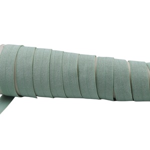Gran elasticidad Color Knit Fold Over Elastic Webbing Banda elástica de punto para coser prendas - Product Image 5