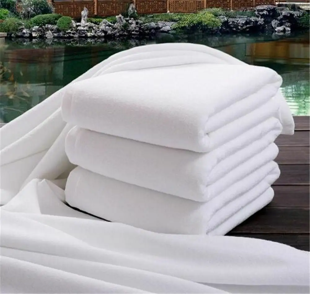 الجملة عالية الجودة كامل القطن تيري مجموعة مستلزمات الحمام الصين صنع والكتان مخصص شاطئ بركة سبا منشفة 30*60 للفندق