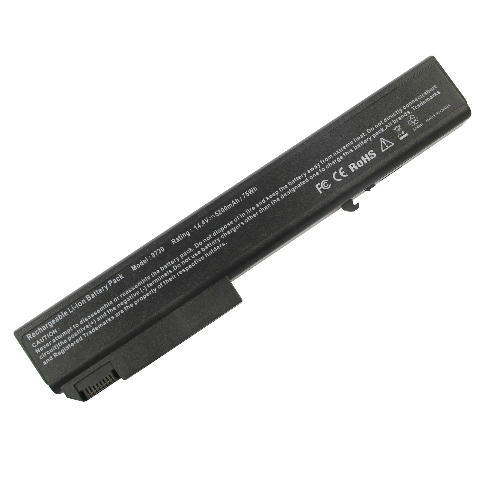 5200mAh 14.4V 8730 بي EliteBook 8530p 8540p 8530w 8540w 8730p 8730w 8740w ProBook 6545b كمبيوتر محمول بسعر الجملة (بيع بالجملة) بطارية لجهاز HP