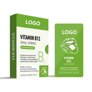 OEM / ODM günlük sağlık Oral ince Film takviyesi Vitamin B12 Oral şerit kırmızı kan hücresi (RBC) üretim desteği - Product Image 6