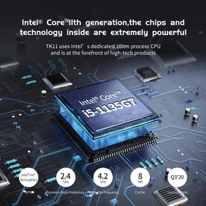 TK11-B0ミニPCとIntel11thコアI5I7ゲーミングデスクトップコンピューターサポートデュアルラムデュアルSSD3 x4K @ 60GHZ出力HTPC - Product Image 2
