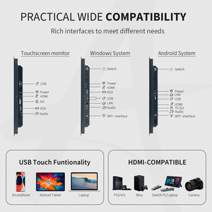 Touchwo open frame 15.6 pollici touch screen incorporato impermeabile open frame industriale android pannello pc - Product Image 4