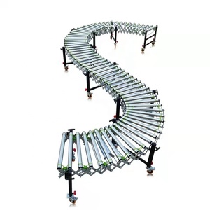 NEW Cheap Price Stainless Steel Roller <strong>Automatic</strong> Motorized <strong>Load</strong> <strong>Unload</strong> Telescopic Roller Conveyor - Product Image 5