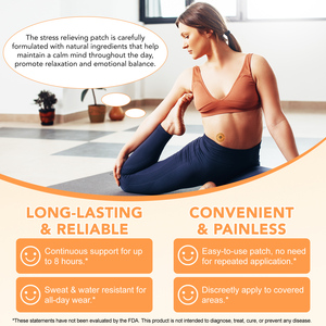 Acentiallabs tàn ác miễn phí căng thẳng xuống các bản vá lỗi transdermal tâm trạng bình tĩnh các bản vá lỗi với Vitamin B phức tạp cho cơ thể thư giãn - Product Image 5
