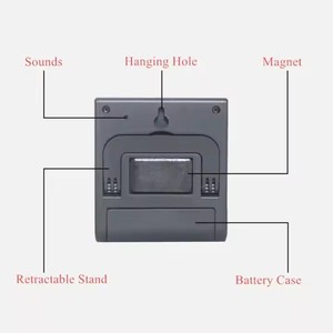 Großer digitaler LCD-Countdown Magnetischer Küchen-Kocht imer Alarm für allgemeines Aussehen Kleines Kunststoff metall inklusive Halterung - Product Image 5