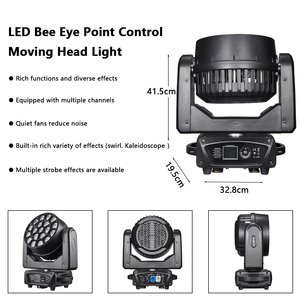 19X15W 4IN1 RGBW ไฟ LED สำหรับเวทีควบคุมจุด DMX512 RDM ล้างโฟกัส CTO Bey Eye ย้ายหัวสำหรับ DJ คอนเสิร์ตปาร์ตี้ - Product Image 5