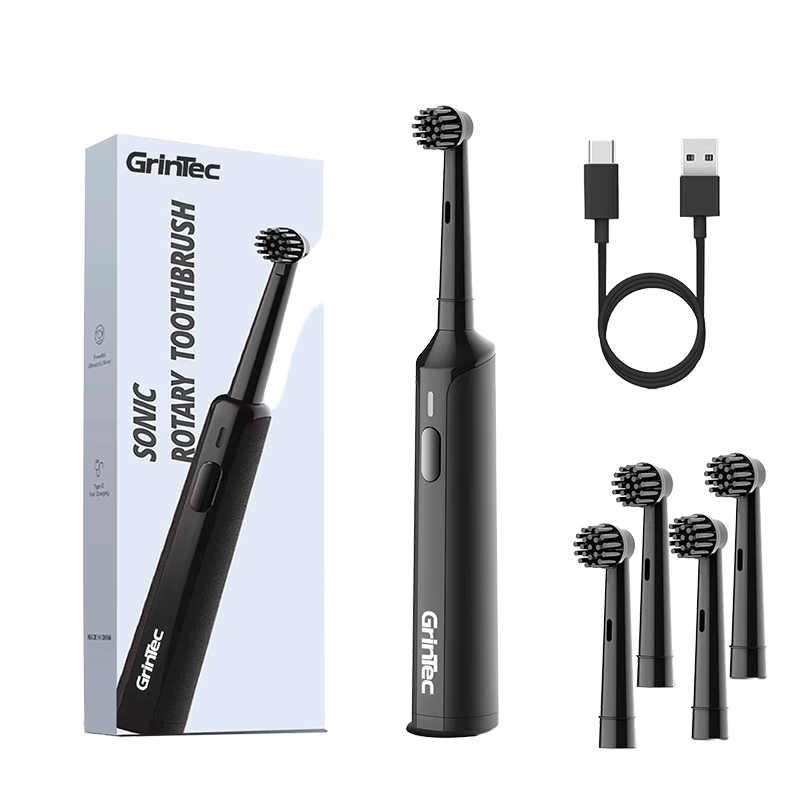 Black with 4 brush heads