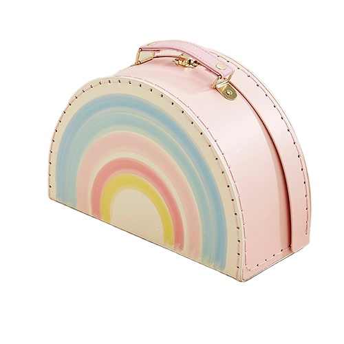 I bambini di cartone carino regalo valigia box per bambini pacchetto di imballaggio della scatola di fantasia di carta valigia per il commercio all'ingrosso