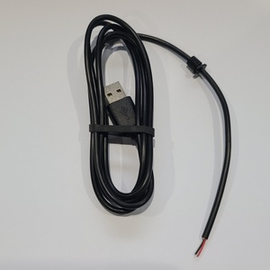Cable USB 2,0 A macho A 2 pines 4 pin, cable de alimentación de extensión de extremo abierto