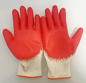 قفازات واقية قطنية رخيصة ومخصصة 10 غرام قفازات صناعية ناعمة من اللاتكس الأحمر والمطاط مطلية بالقفازات لأعمال البناء في الولايات المتحدة الأمريكية - Product Image 6