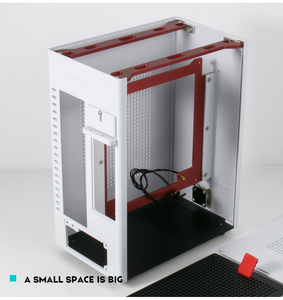 Custodia per pezzi di ricambio per PC Desktop in alluminio bianco personalizzato per Computer - Product Image 2