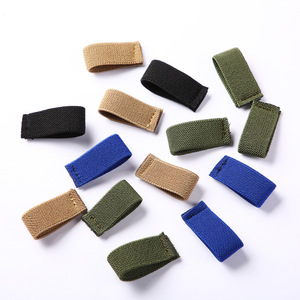 Venta al por mayor 100% poliéster Durable Stripe Ring Twill Elastic Loop Elastic Belt con elástico Loop - Product Image 4
