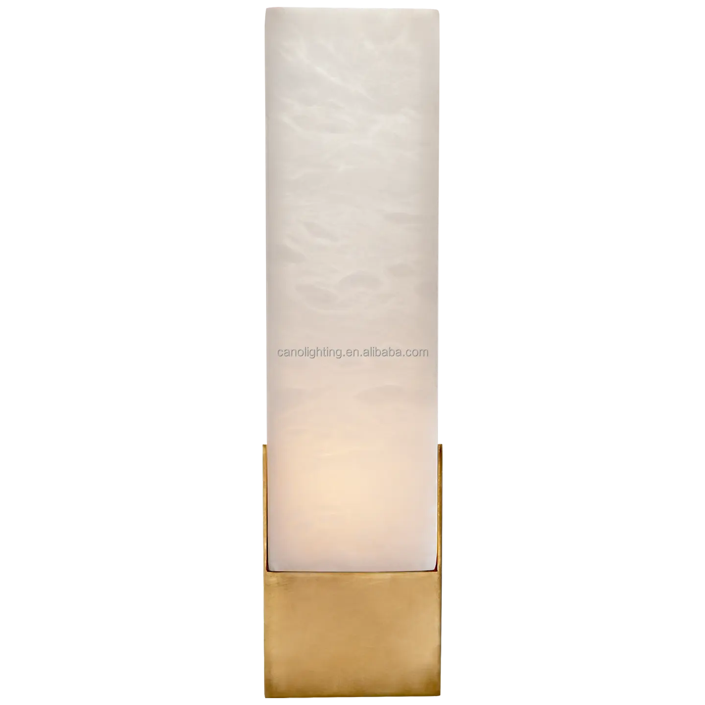 Covet Tall Box Bad Sconce Indoor Marmorstein handgeschnitzt Messing Alabaster Wandlicht Wandlicht Sconce für Hotel Heimdekoration