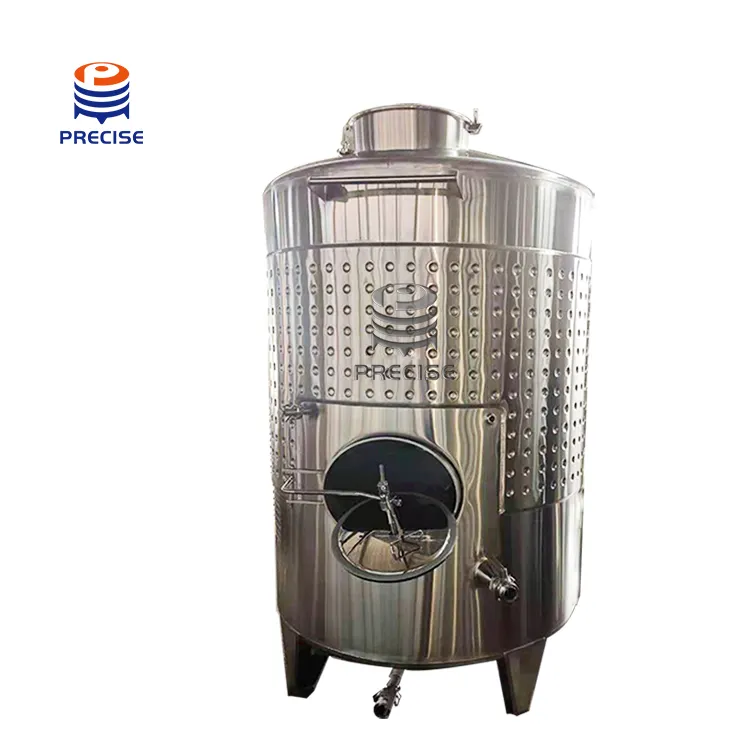 Facile à utiliser 304 fermenteur de bioréacteur de cuve de Fermentation en acier inoxydable système de brassage de refroidissement du vin