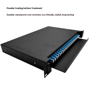 Toàn Bộ 48 lõi LC Bảng điều khiển cáp quang kéo ra Hộp thiết bị đầu cuối và Tủ mạng để cài đặt FTTH với hộp trống có sẵn - Product Image 4