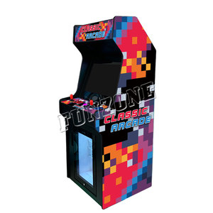 Máquina de arcade vertical para 4 jugadores con juegos retro múltiples Monitor de 32 "con refrigerador - Product Image 6