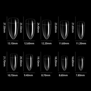 Miss100 adet kartal pençe şekli kavisli yanlış Nail İpuçları yarım kapak özel şekilli sivri uzatma tasarım çivi sanat İpuçları - Product Image 5