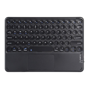 Hot Sales Multi-color 10 Inch Retro Round Keys Touchpad <strong>Bluetooth</strong> <strong>Keyboard</strong> for IPad Iphone Smartphone Tablet PC Smart TV - Product Image 1