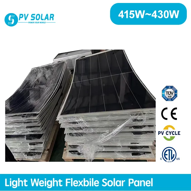 Panel surya fleksibel, Panel surya fleksibel 400w 420w 430w 440w ringan Sunman 450watt Panel fleksibel surya