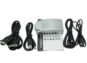 Convertidor de adaptador de señal VGA a TV AV RCA portátil NTSC PAL caja de interruptor de vídeo con función Plug and Play para ordenador portátil PC - Product Image 5