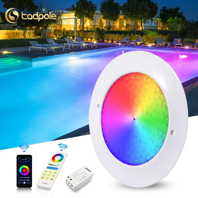 Ip68 Waterproof Swimming Pool Light Color Changing Ultra Thin Resin Filled Underwater Rgb Led Pool 12V