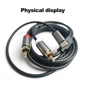 Cable de Audio USB Tipo-C 2 RCA, Adaptador Convertidor de Conector de 2 RCA a 2 RCA, Cable Tipo-C a RCA Macho a Macho Y RCA Splitter 2R - Product Image 6