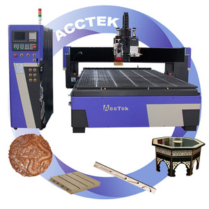Auto Tool Change AKM2030C 2030 CNC Router with <strong>Loading</strong> <strong>and</strong> <strong>Unloading</strong> <strong>Platform</strong> for Wood MDF Cutting
