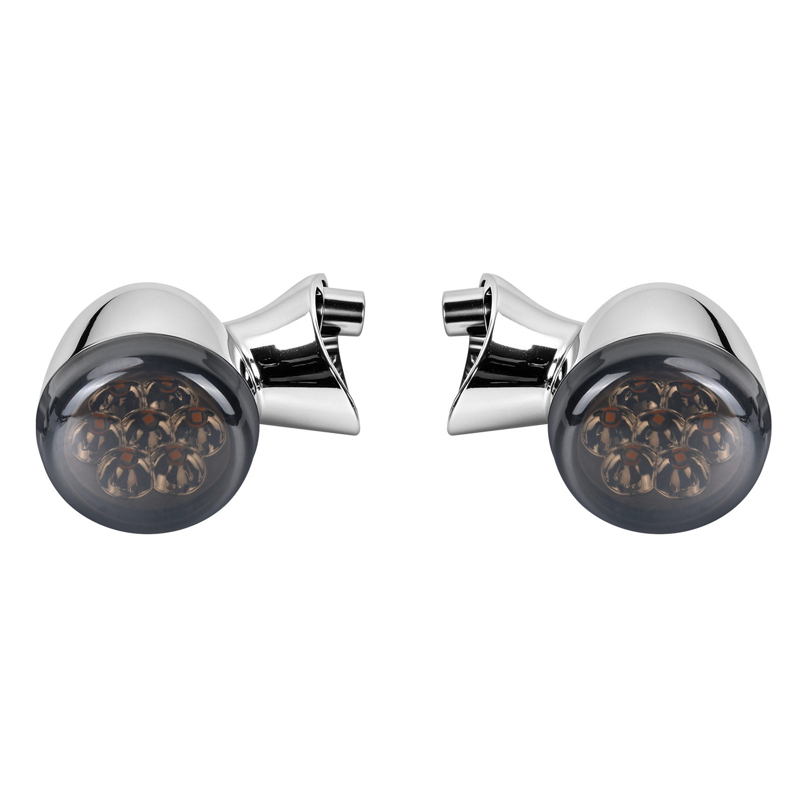 chrome & balck cover & yellow light