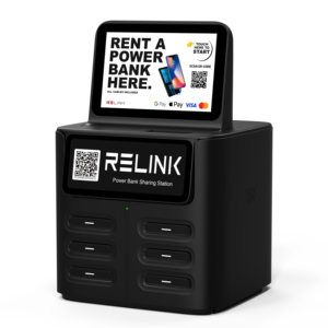 All-in-One 6 Slot Power Bank Sharing Kiosk With Charging Lockers And <strong>POS</strong> System For Commercial Use - Product Image 2