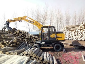 XUVOL Forestry Equipment Excavator Attachment <strong>Timber</strong> Clamp Wood Grab Hydraulic Log Bunching Grapple 360&deg; Rotation 5 Claw Grapple - Product Image 4