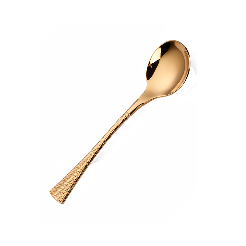 Cuillère ronde pour repas principal (Or)