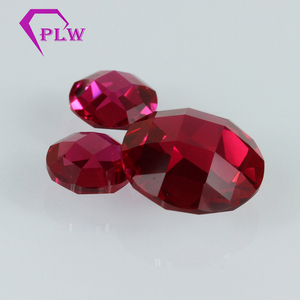 Provence Gems Loose Synthetic Corundum Gemstone <strong>Ruby</strong> 3# 5# 8# Round Checker Cut Loose Polished <strong>Ruby</strong> Stone