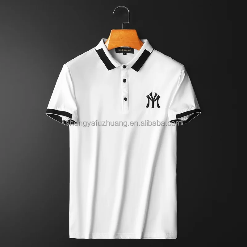New 2022 Multicolored Golf Polo Short Sleeve 3 Button Quick Dry Casual Pique Jersey Polo Shirts Men