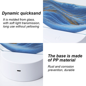 Creative Modern Quicksand RGB Table <strong>Lamp</strong> 3d Home Decor Living Room Bedside Table Round Art Decorate Light - Product Image 5