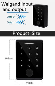 Tuya APP serratura IP66 impermeabile chiave senza chiave controllo accesso WIFI tastiera Standalone per impronta digitale e porta porta porta scheda RFID - Product Image 5