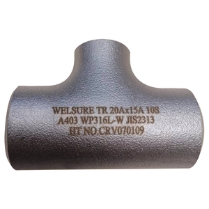 ASME <span class=keywords><strong>B</strong></span> <span class=keywords><strong>16.9</strong></span> טי אביזרי צינור מחבר ישר ASTM A403 GR.WP316L-W