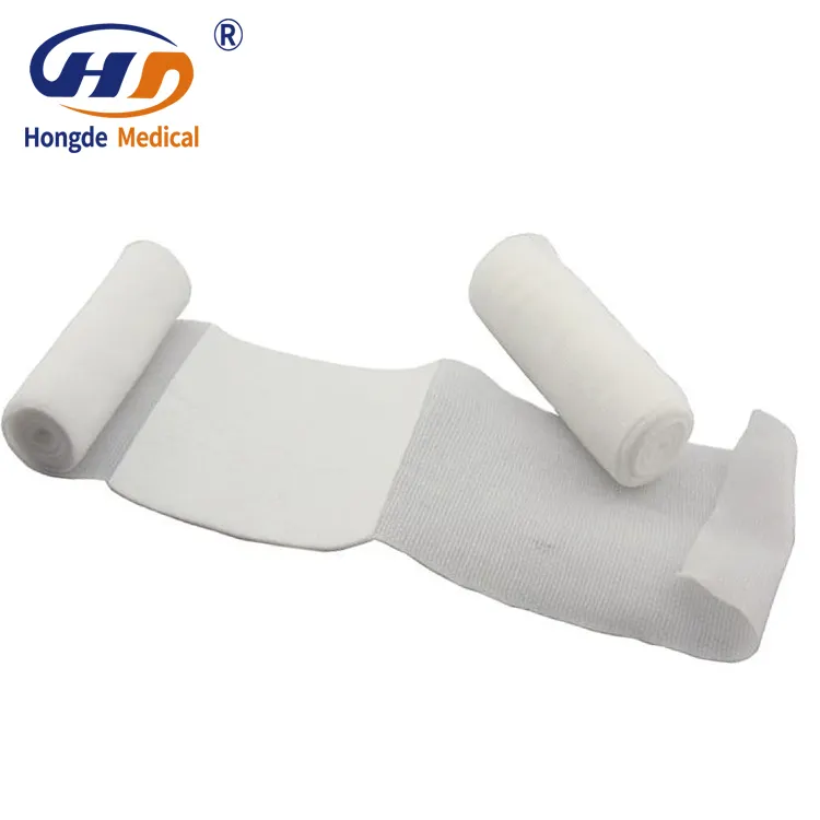 Soins des plaies Rouleau de gaze médicale Wrap Dressing Cheville Genou Coton Stérile Pbt Bandage de premiers soins