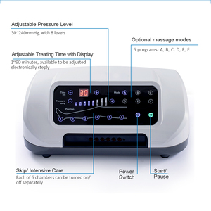 Low MOQ 6 Chamber Sequential Air <strong>Compression</strong> Boots Ankles and Feet Calf Legs Massager for Home Use - Product Image 3