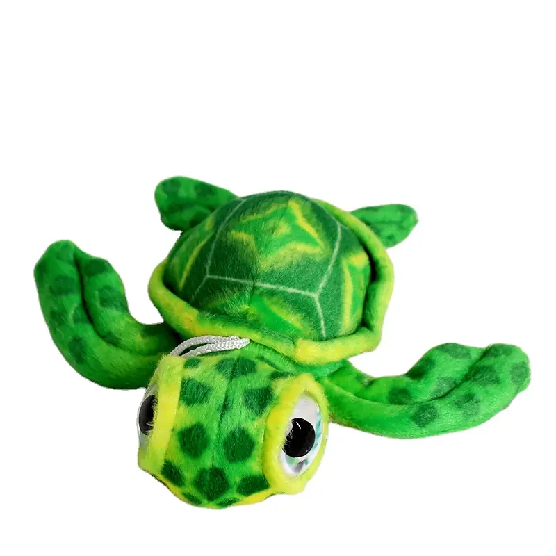 Nouvelle simulation de tortue grands yeux tortue jouets en peluche tortue créative petites tortues de mer poupée en tissu pour enfants cadeaux d'anniversaire
