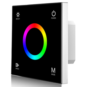 Стеклянная Сенсорная панель переключателя skydance T3 PWM RF, диммер для RGB RGBW светодиодной лампы, беспроводной пульт дистанционного управления, настенный светодиодный контроллер - Product Image 1